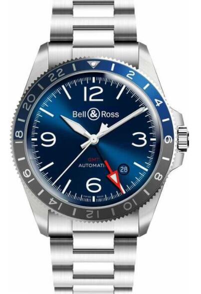Bell & Ross BR V2-93 GMT Blue Steel Strap BRV293-BLU-ST/SST Replica watch